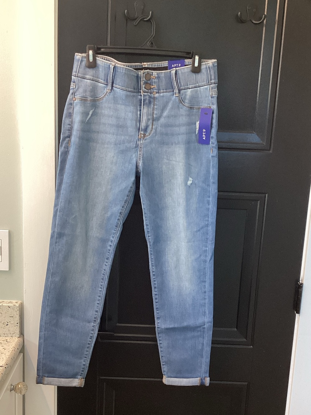 Apt. 9 Light Blue Cropped High-Rise Women's Jeans